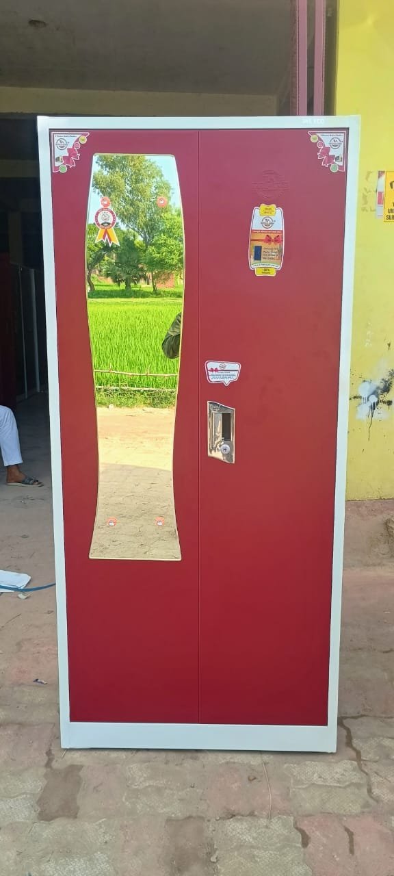 2 Door Steel Almirah with Locker